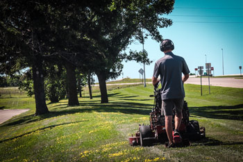 Yard Smart Employee Mowing