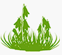 small grass and weed icon